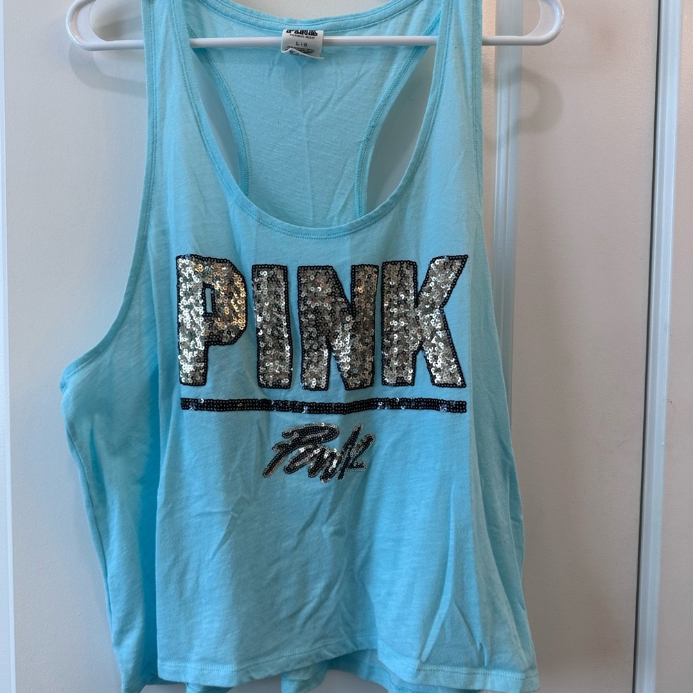 Victoria's Secret PINK Blue Tank Top